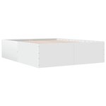 vidaXL Cadre de lit sans matelas blanc 150x200 cm