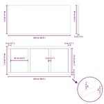 vidaXL Dessus de bureau marron clair bois chêne massif rectangulaire