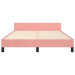 vidaXL Cadre de lit sans matelas rose 140x190 cm velours