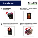 COMETE, Entreprise Française- 540-541- pack 2 Cartouches Compatibles CANON