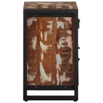 vidaXL Table de chevet multicolore 40x30x50 cm bois de récupération