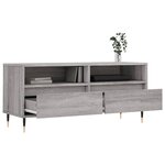 vidaXL Meuble TV sonoma gris 100x34 5x44 5 cm bois d'ingénierie