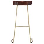 vidaXL Tabourets de bar Gavin lot de 2 bois de manguier massif