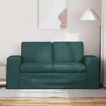 vidaXL Canapé Vert foncé 162 x 80 x 82 cm tissu