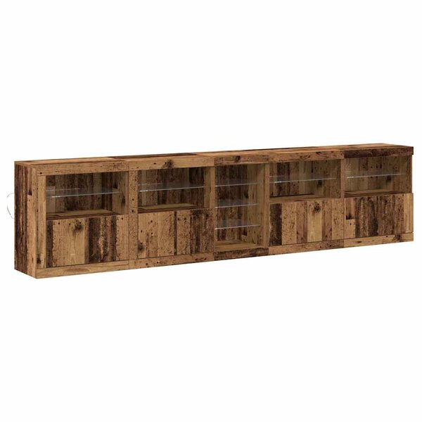 vidaXL Buffet Bois ancien 283 x 37 x 67 cm Bois d'ingénierie