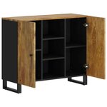vidaXL Buffet avec 2 portes 90x33x75 cm bois massif de manguier