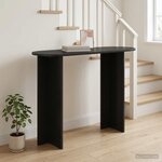 vidaXL Table console Chêne noir 100 x 39 5 x 75 cm Bois d'ingénierie