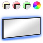 vidaXL Miroir Chêne noir 90 x 8 5 x 37 cm Bois d'ingénierie