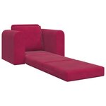 vidaXL Canapé-Lit Bordeaux 98 x 71 x 83 cm Velours