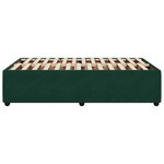 vidaXL Cadre de lit sans matelas vert foncé 120x200 cm velours
