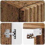 vidaXL Cabinet de Salle de Bain Mural Bois ancien 33 x 34 5 x 60 cm