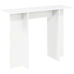 vidaXL Table console Blanc 100 x 30 x 75 cm Bois d'ingénierie