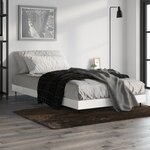 vidaXL Cadre de lit sans matelas blanc brillant 90x200 cm