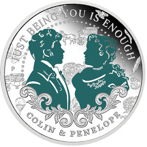 Monnaie COLIN AND PENELOPE Bridgerton 1/2 Oz Argent 50 Cents Australia 2026