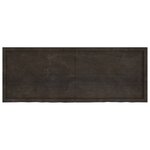 vidaXL Dessus de table marron foncé bois chêne massif traité