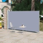 vidaXL Auvent latéral rétractable de patio 160 x 300 cm Gris