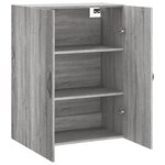 vidaXL Armoire murale sonoma gris 69 5x34x90 cm bois d'ingénierie