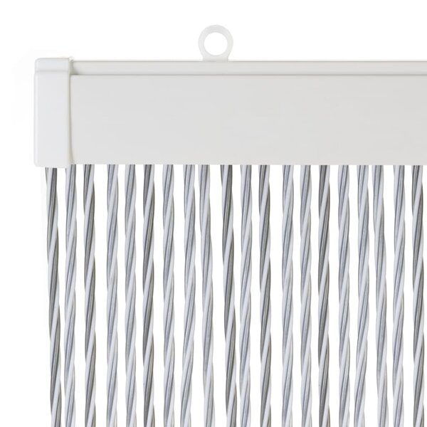 Travellife Moustiquaire de porte Crystal 190x60 cm Blanc et gris