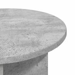 vidaXL Table d'appoint Gris béton Ø 39 x 38 cm Bois d'ingénierie