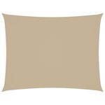 vidaXL Voile de parasol tissu oxford rectangulaire 2x3 5 m beige
