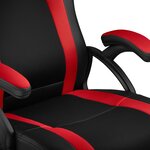 Tectake Chaise gamer GOODMAN - noir/rouge