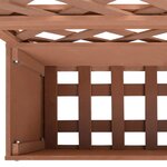 vidaXL Jardinières en treillis 2 Pièces marron 65x33x135 cm WPC