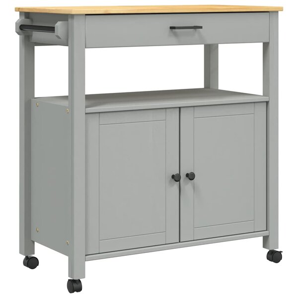 vidaXL Chariot de cuisine MONZA 84x40x88 5 cm bois massif de pin