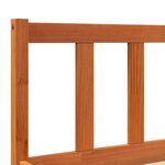 vidaXL Cadre de lit sans matelas cire marron 200x200cm bois pin massif
