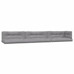 vidaXL Salon palette de jardin avec coussins 6Pièces bois d'acacia massif