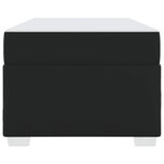 vidaXL Cadre de lit avec matelas Noir 100 x 200 cm tissu