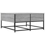 vidaXL Table basse sonoma gris 80x80x40 cm bois d'ingénierie