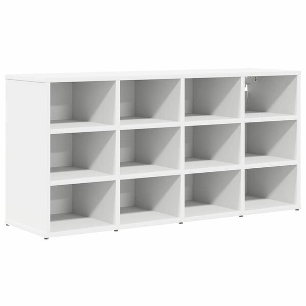 vidaXL Cabinet à chaussures Blanc 103 x 30 x 51 cm Bois d'ingénierie