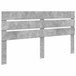 vidaXL Lit de Rangement Gris béton 200 x 200 cm Bois d'ingénierie