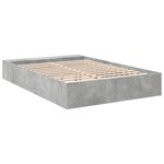 vidaXL Cadre de lit gris béton 160x200 cm bois d'ingénierie