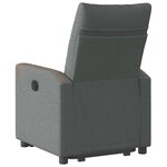 vidaXL Fauteuil inclinable Gris foncé Tissu