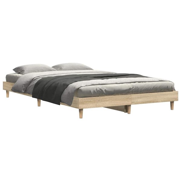 vidaXL Cadre de lit sans matelas chêne sonoma 120x200 cm