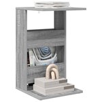 vidaXL Table d'appoint Gris Sonoma 40 x 35 x 60 5 cm Bois d'ingénierie