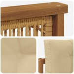 vidaXL Sofa de milieu extérieur Naturel