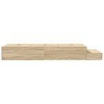 vidaXL Cadre de lit de rangement Chêne Sonoma 80x200 cm