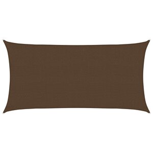vidaXL Voile d'ombrage 160 g/m² Marron 2 5x4 5 m PEHD