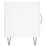 vidaXL Table de chevet blanc 40x40x50 cm bois d’ingénierie