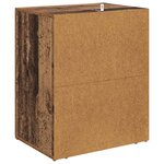 vidaXL Cabinet de chevet Bois ancien 35 x 50 x 60 cm Bois d'ingénierie