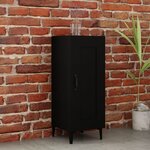 vidaXL Buffet Noir 34 5x34x90 cm Bois d'ingénierie