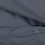 vidaXL Ensemble de housse de couette Anthracite 155x220 cm Microfibre