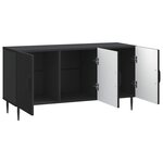 vidaXL Meuble TV Noir 99 x 34 5 x 50 cm Bois d'ingénierie