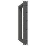 vidaXL Pieds de table à manger en U 2 pièces Anthracite 100 x (72-73) cm Acier