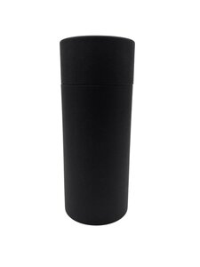 Lot de 6 boîtes cylindriques en carton Noir 8.2 x 17.2 cm