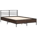 vidaXL Cadre de lit sans matelas chêne marron 120x200 cm