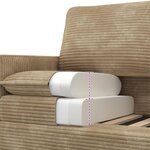 vidaXL Ensemble de Canapés 2 Pièces Taupe Polyester