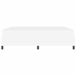 vidaXL Cadre de lit avec matelas Blanc 180 x 200 cm tissu